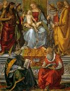 Luca Signorelli Virgin Enthroned with Saints Sweden oil painting artist